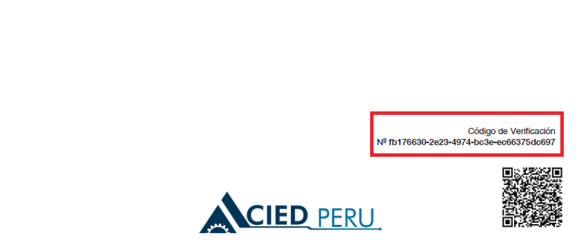 Ejemplo de código en certificados